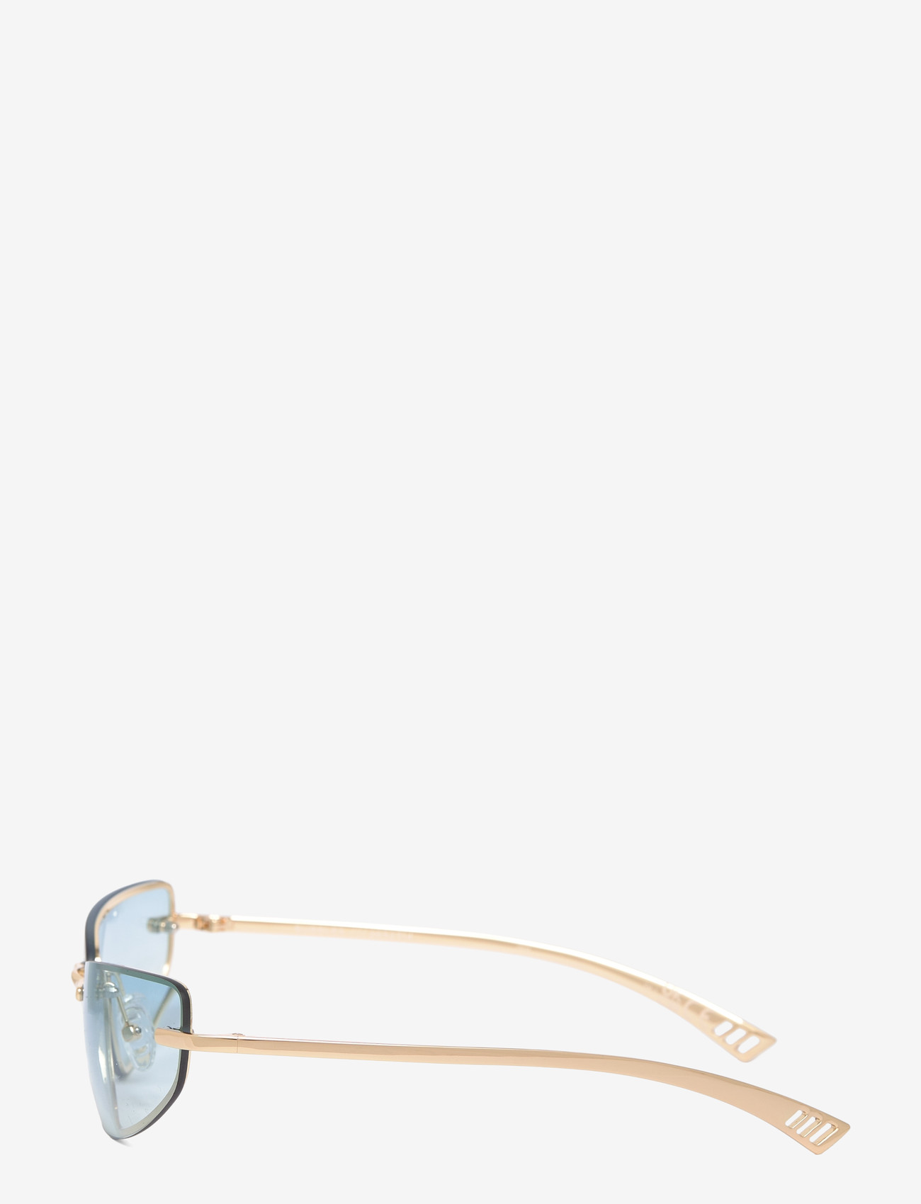 Le Specs - LE SUSTAIN - BUBBLES - cateye solbriller - gold w/ sky blue grad lens - 3