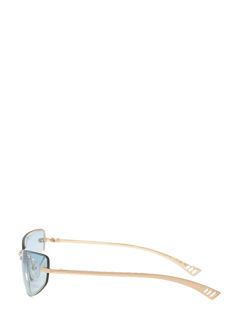 Le Specs - LE SUSTAIN - BUBBLES - cateye solbriller - gold w/ sky blue grad lens - 3