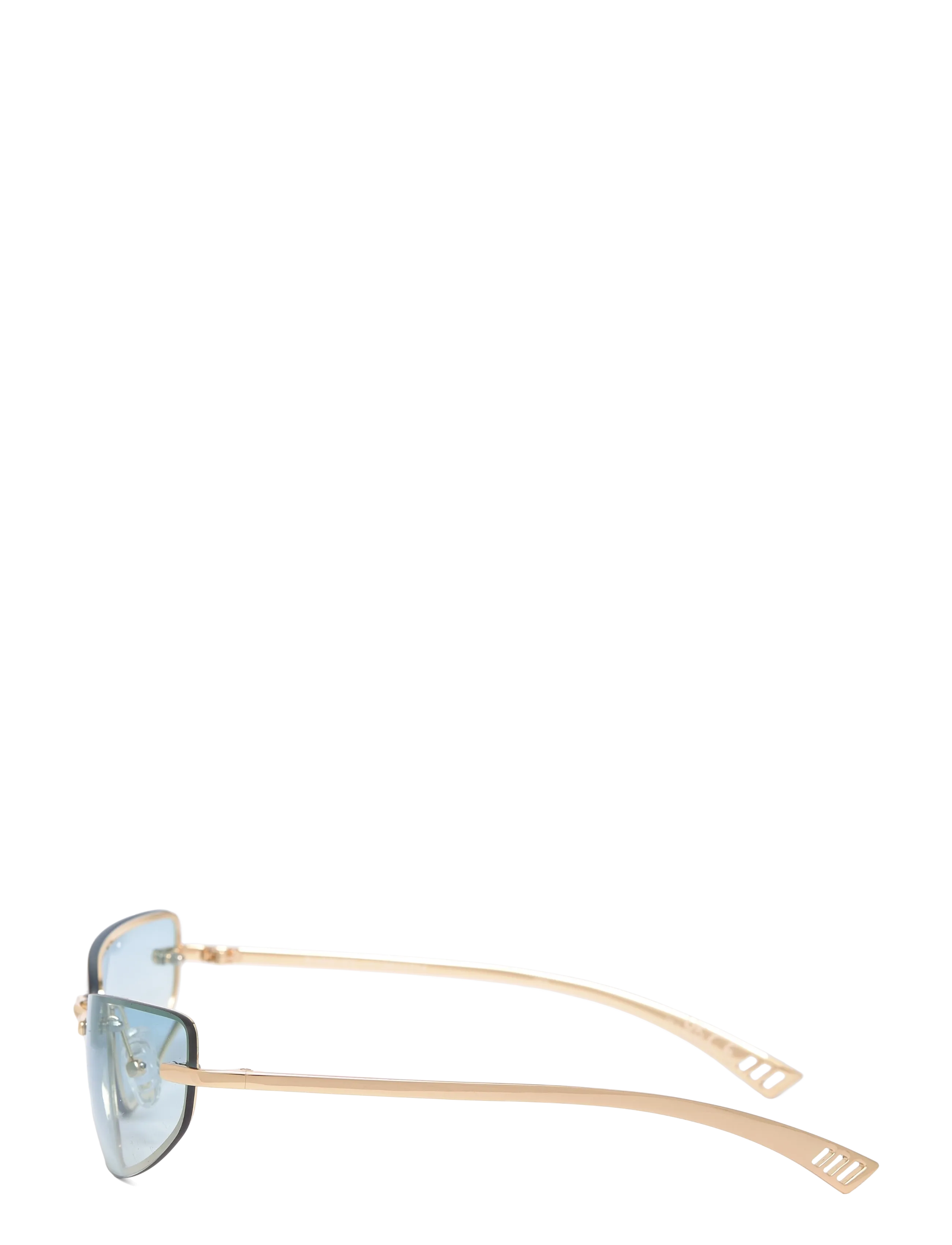 Le Specs - LE SUSTAIN - BUBBLES - kassisilma-kujulised - gold w/ sky blue grad lens - 3