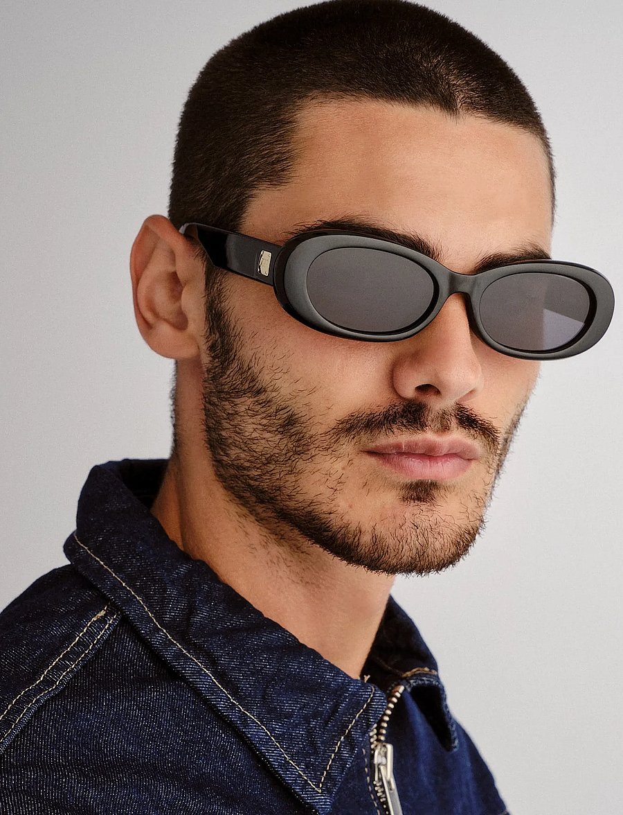 Le Specs - HEY YA! - runde solbriller - black w/ smoke mono lens - 5