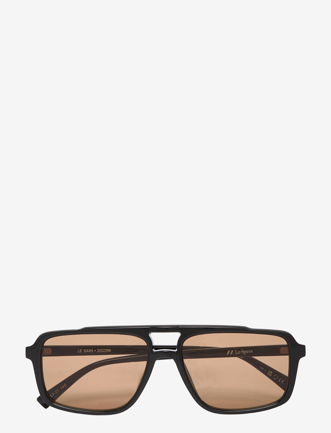 Le Specs - LE GARS - eckige form - black w/ light brown mono lens - 1