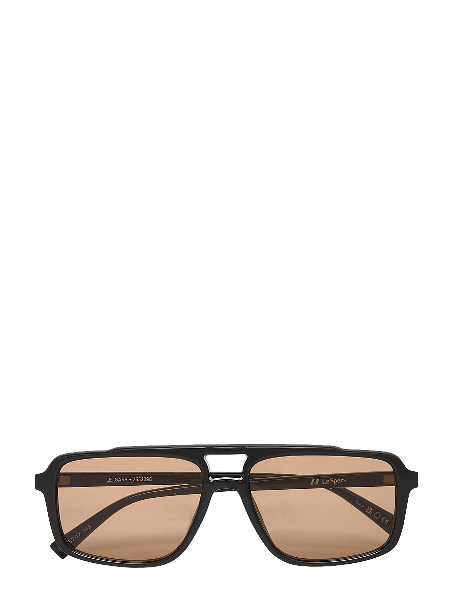 Le Specs - LE GARS - eckiger rahmen - black w/ light brown mono lens - 1