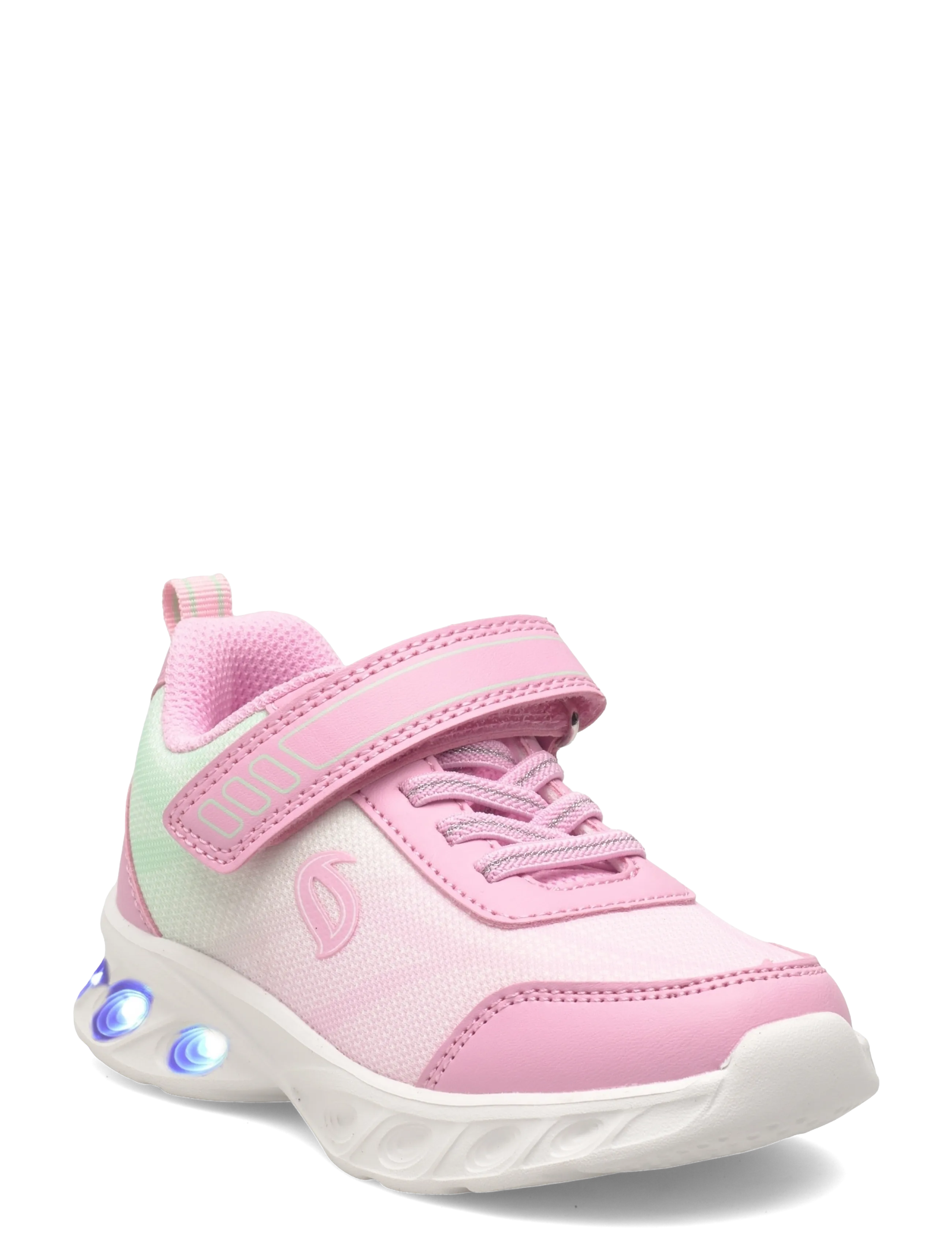 Leaf Ekeby, Børn, Lysende Velcro Sneakers, Pink, Str: 25