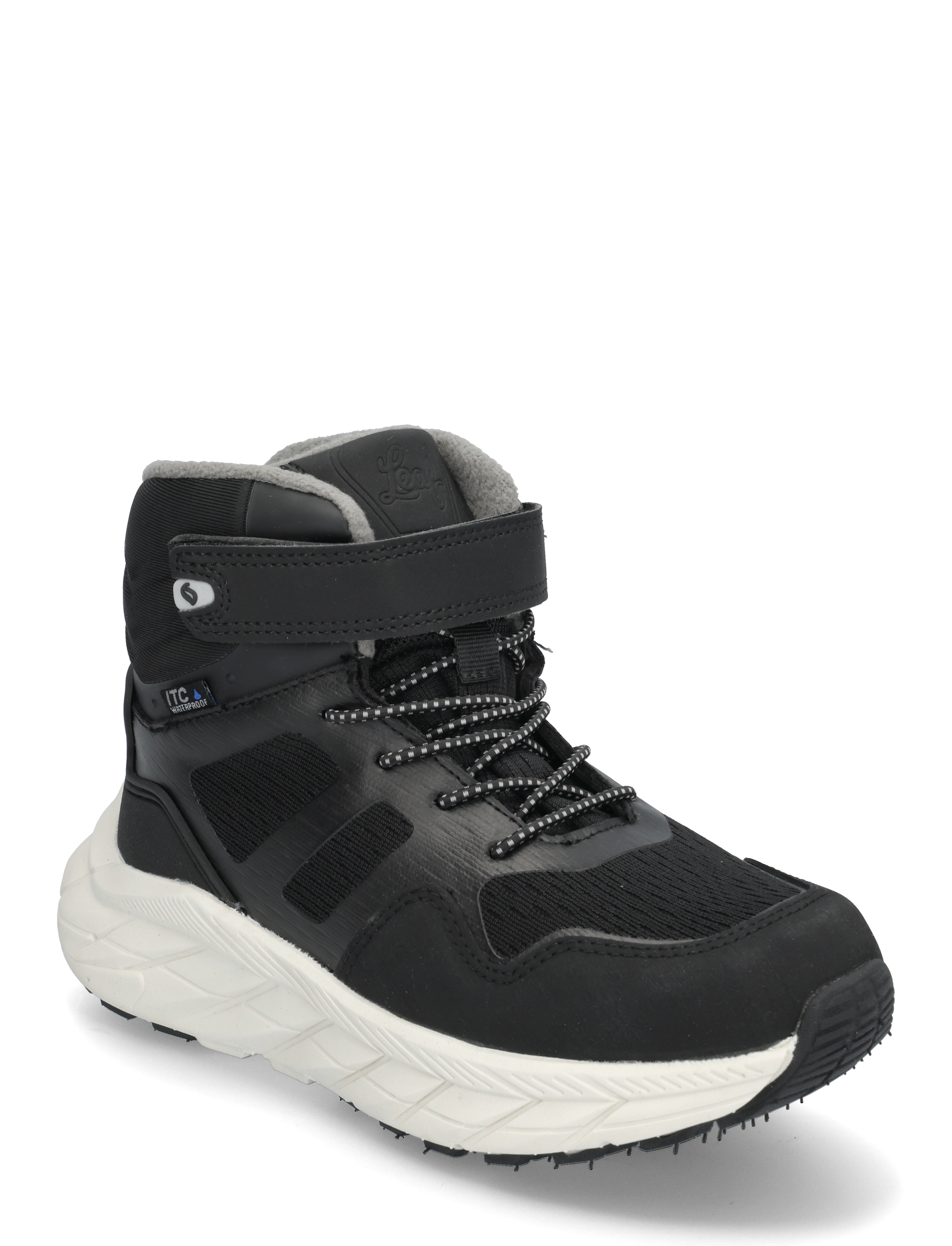 Leaf Karlstad, 38/25 cm, Black, Sneakers > Sneakers Med Høj Top, Børn