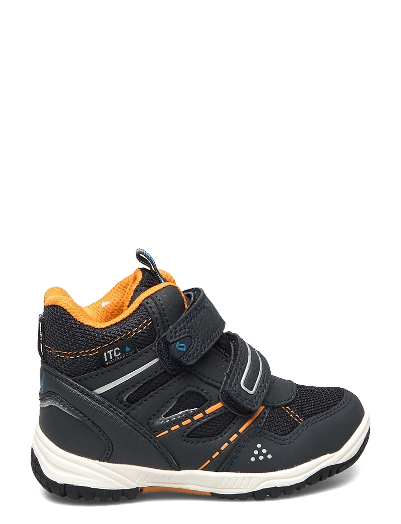 Leaf - Kasuri - hoher schnitt - navy/orange - 2