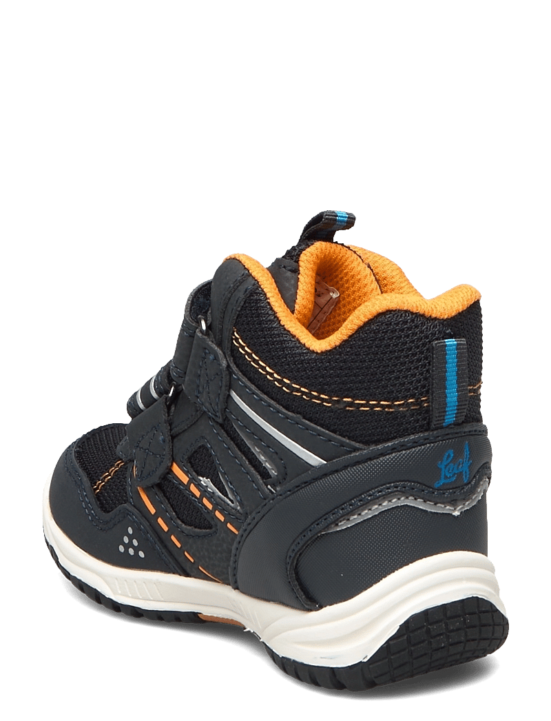 Leaf - Kasuri - hoher schnitt - navy/orange - 3