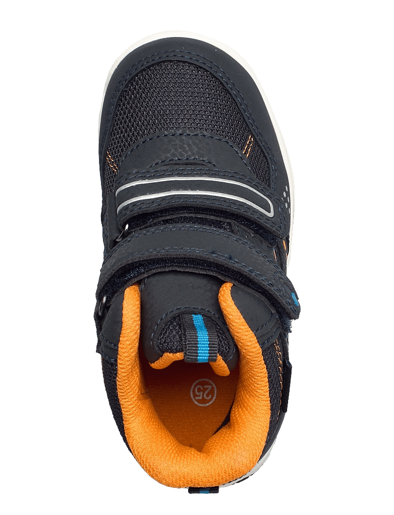 Leaf - Kasuri - hoher schnitt - navy/orange - 4