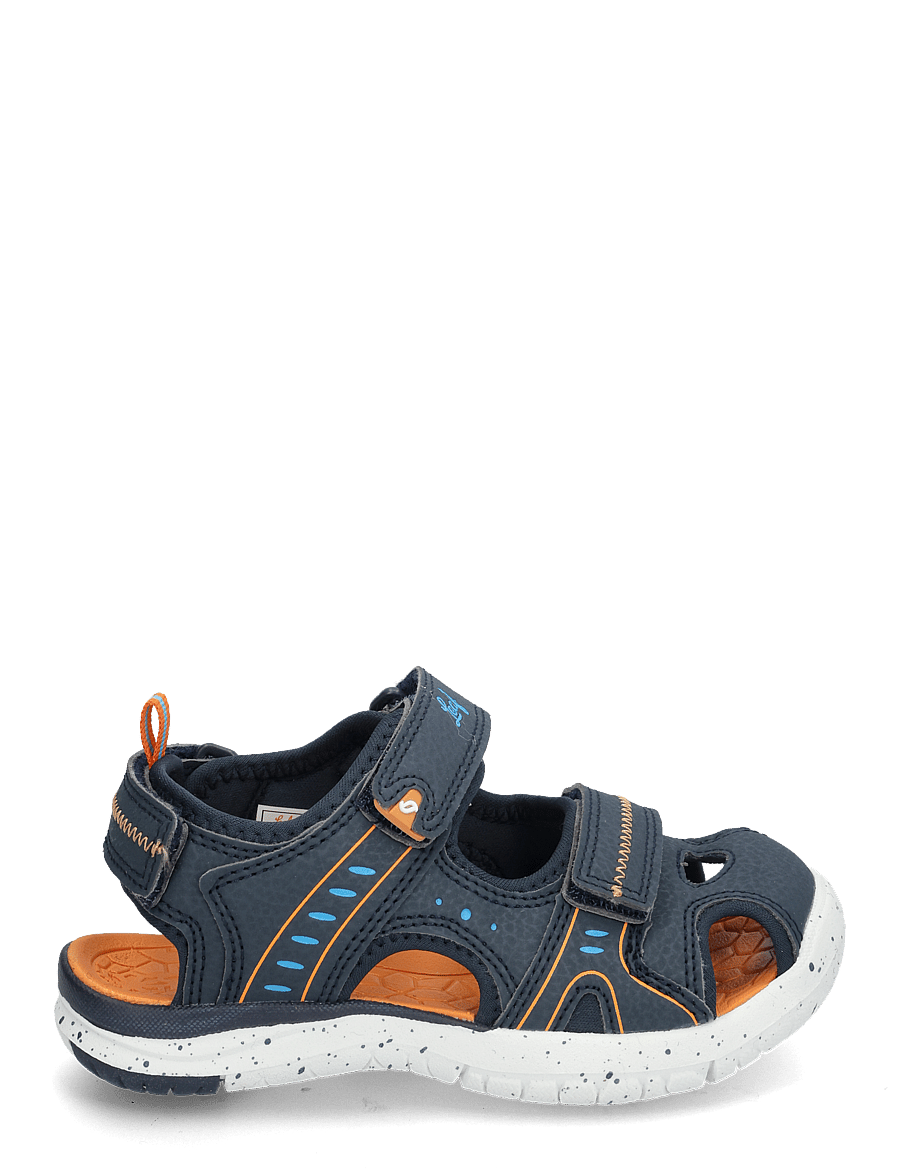 Leaf - Ljungby - sandalen - navy/orange - 1