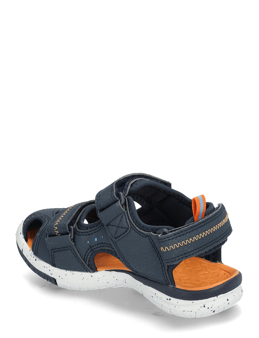 Leaf - Ljungby - sandalen - navy/orange - 2