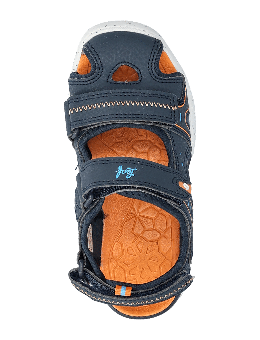 Leaf - Ljungby - sandalen - navy/orange - 3