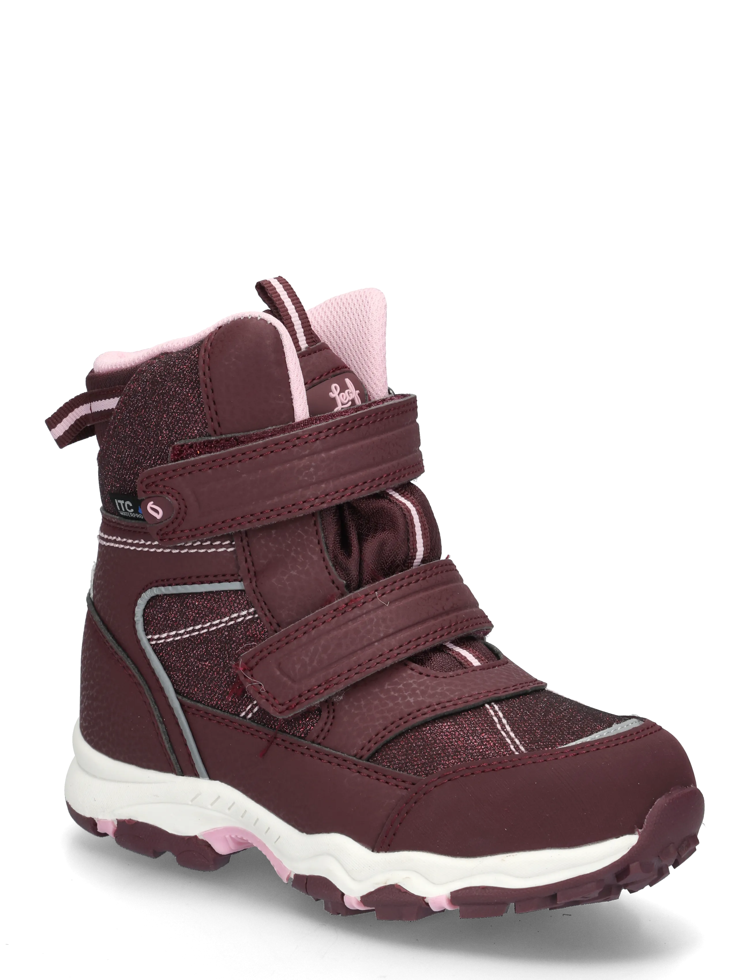 Leaf Siljan, Kinder, Klettverschluss Winterstiefel, Burgunderrot, Gr.34
