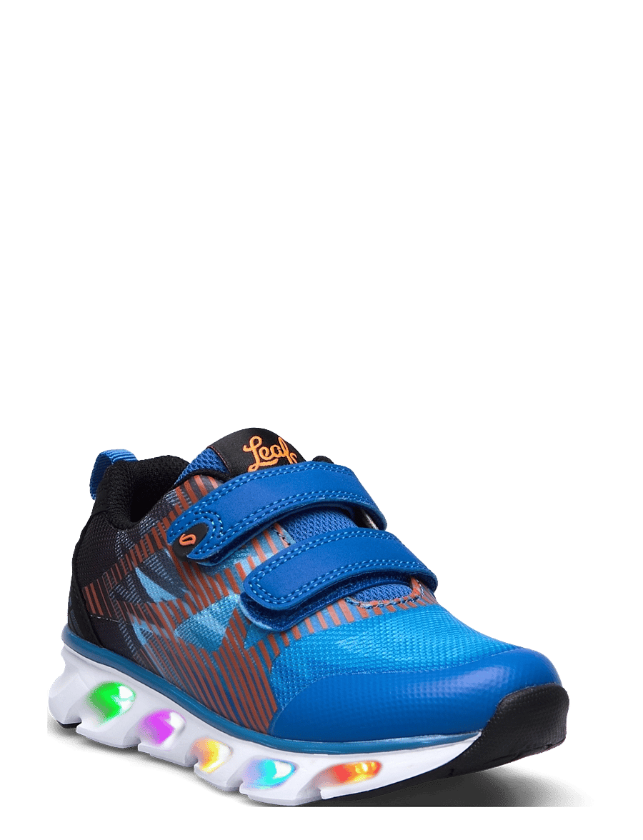 Leaf - Skalka - blinkande sneakers - blue/orange - 0