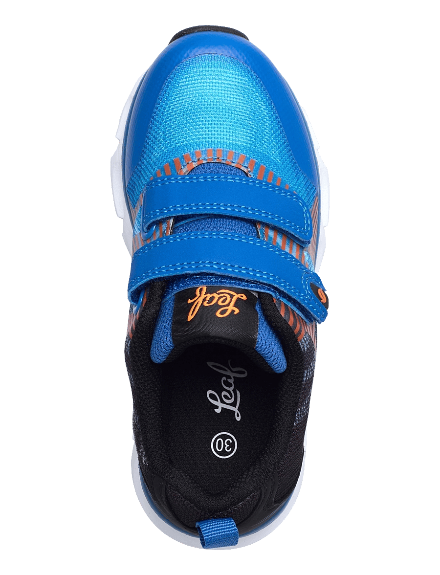 Leaf - Skalka - blinkande sneakers - blue/orange - 3