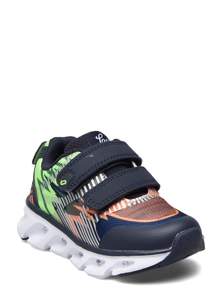 Leaf - Skalka - blinkande sneakers - navylime - 1