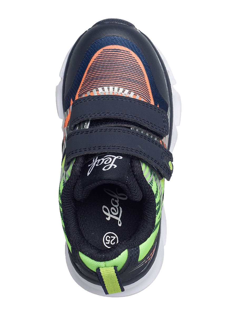 Leaf - Skalka - blinkande sneakers - navylime - 4