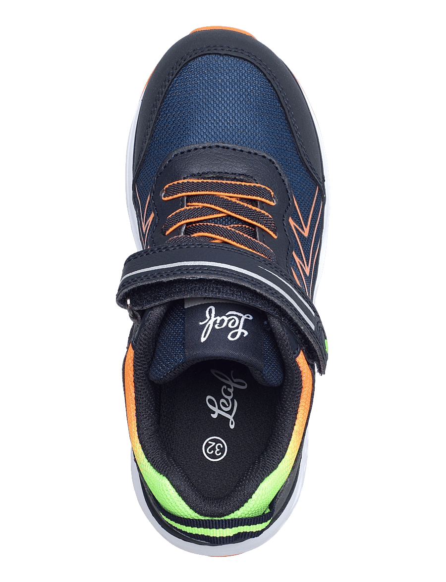 Leaf - Varberg - niedriger schnitt - navy/lime - 3
