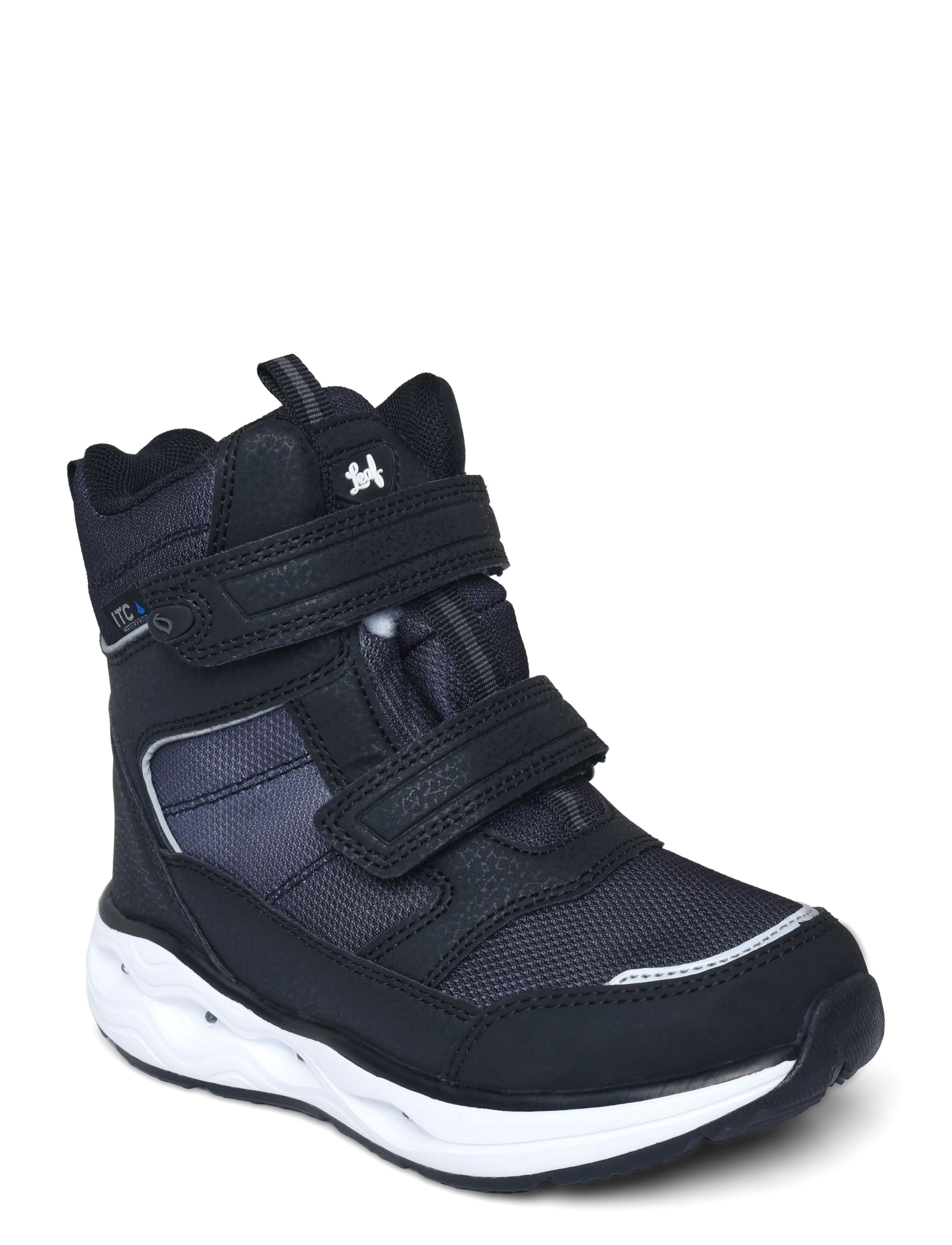 Leaf Vindeln, Kinder, Kinder Klett Winterstiefel, Schwarz, Gr: 31
