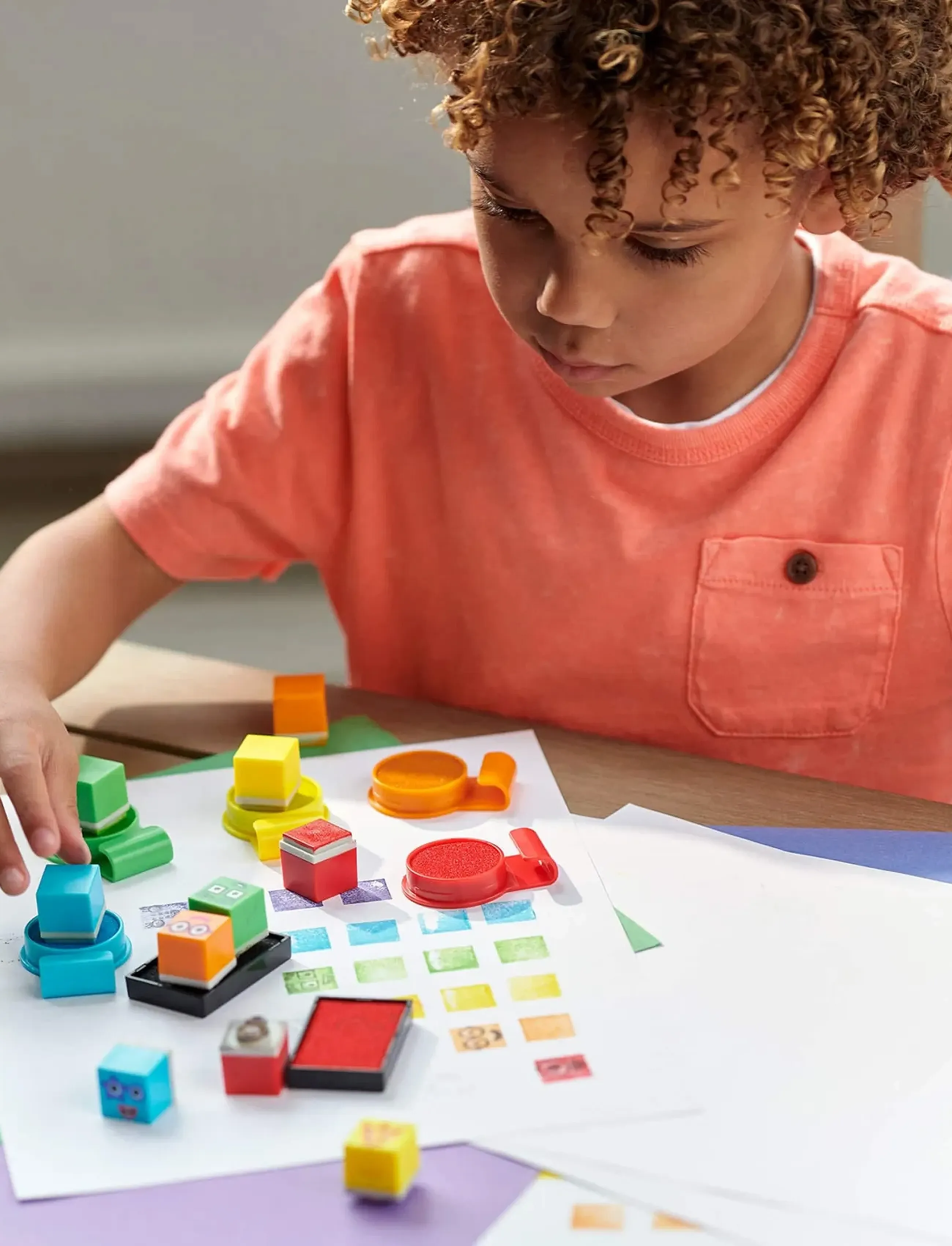 Learning Resources Numberblocks Stampoline Park Stamp Activity Set, Børn, Stamps, Multi/mønstret, Str: ONE SIZE