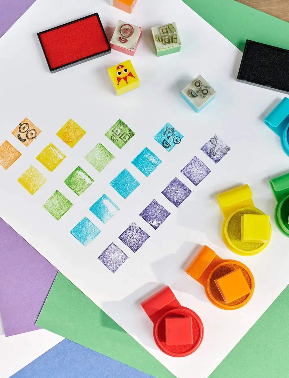 Learning Resources - Numberblocks® Stampoline Park Stamp Activity Set - stämplar - multi coloured - 4