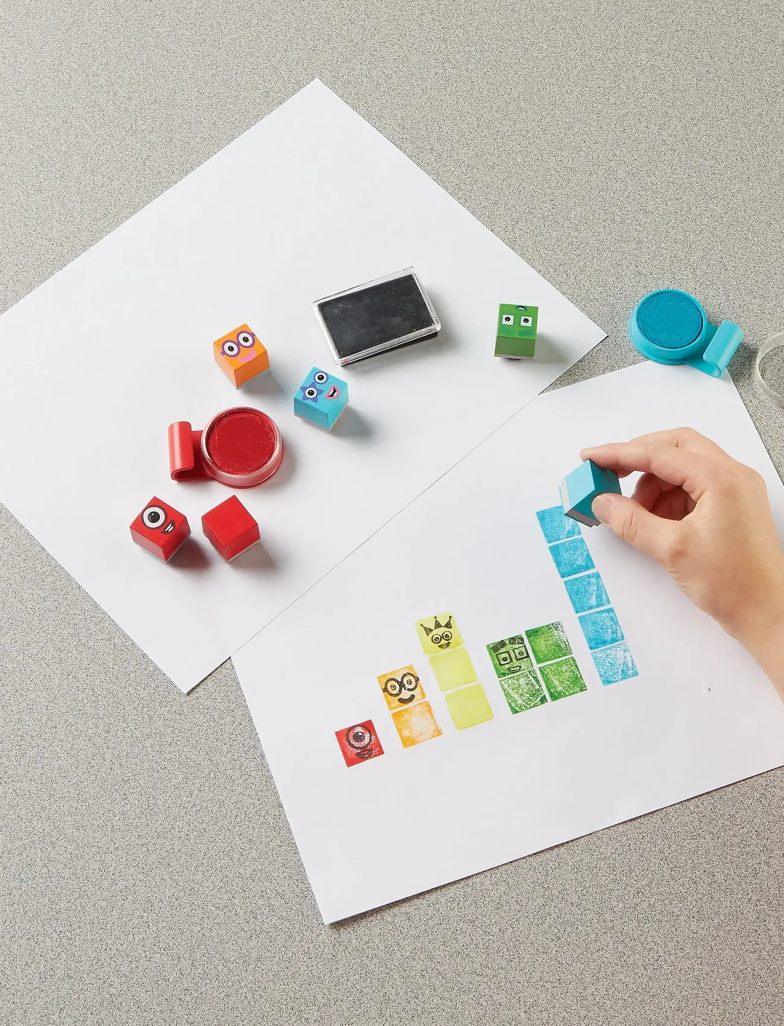 Learning Resources - Numberblocks® Stampoline Park Stamp Activity Set - stämplar - multi coloured - 5