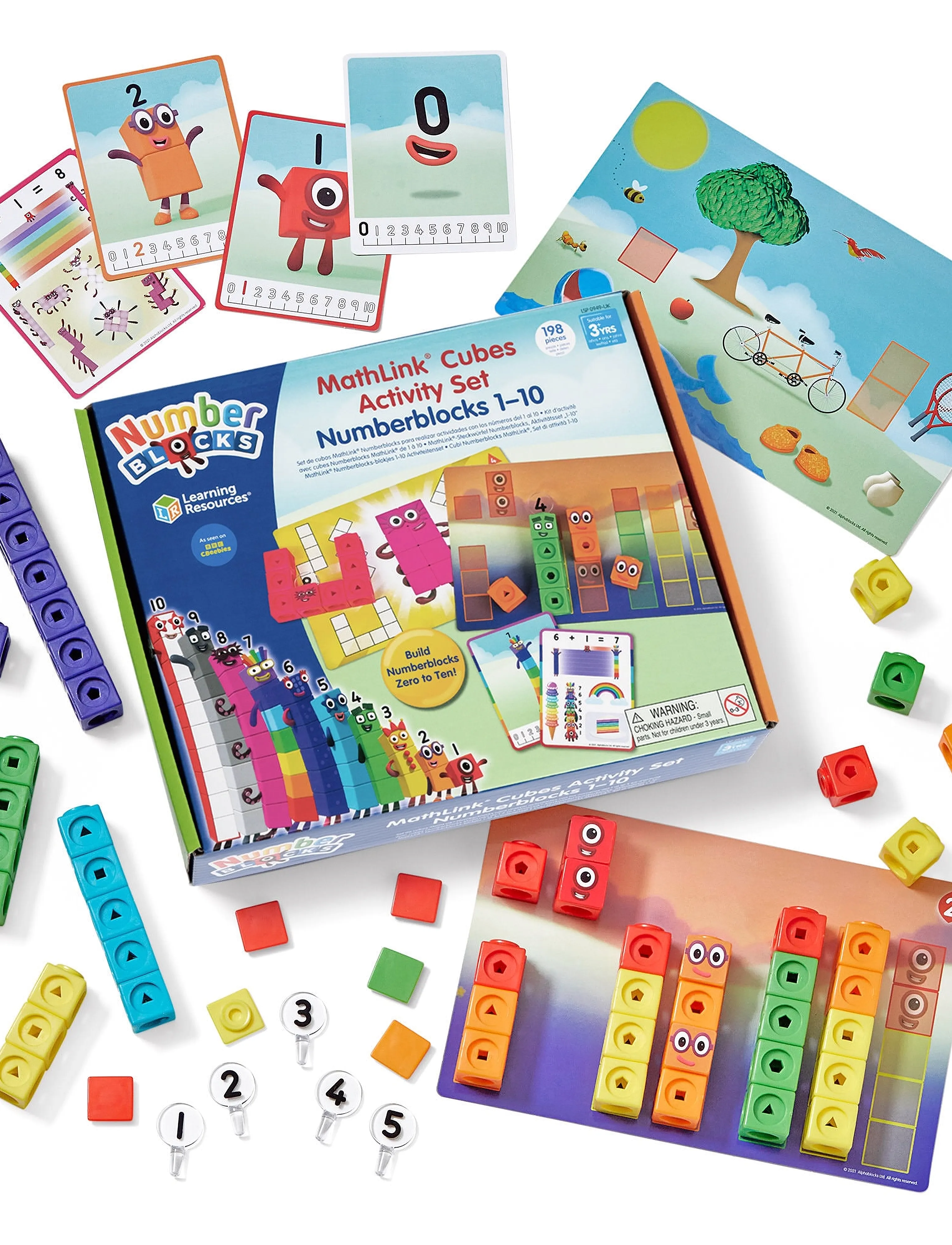 Learning Resources Mathlink Cubes Numberblocks 1-10 Activity Set, Børn, Play Sæt, Pink, Str: ONE SIZE