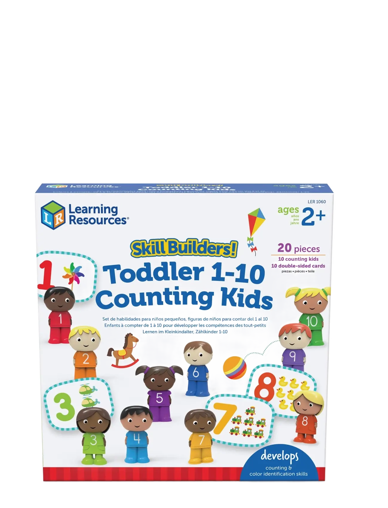 Skill Builders! Toddler 1-10 Counting Kids - MULTI COLOURED