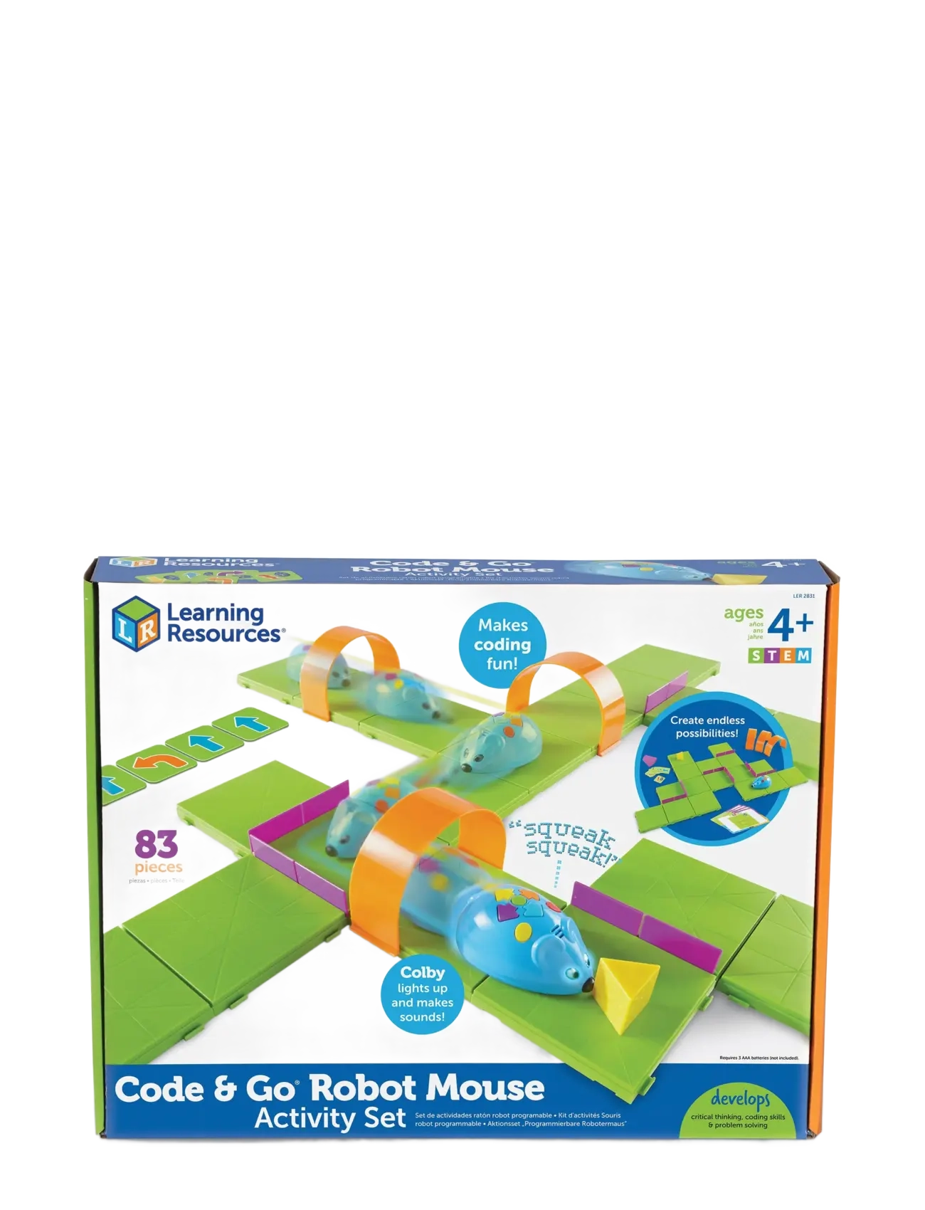 Learning Resources Code & Go® Robot Mouse Activity Set - 4 for 3 - MULTI COLOURED / blue