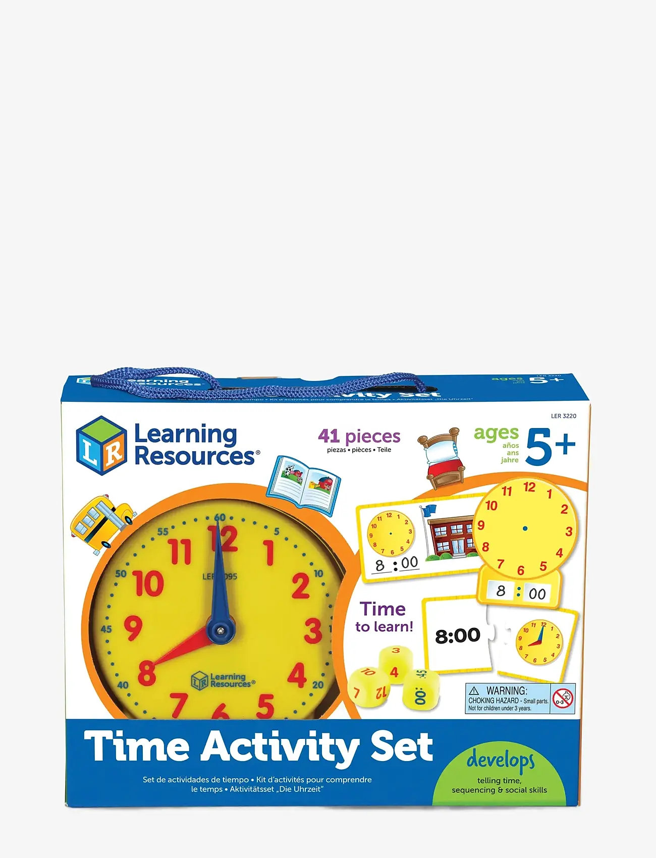 Learning Resources - Time Activity Set - multi coloured - 1