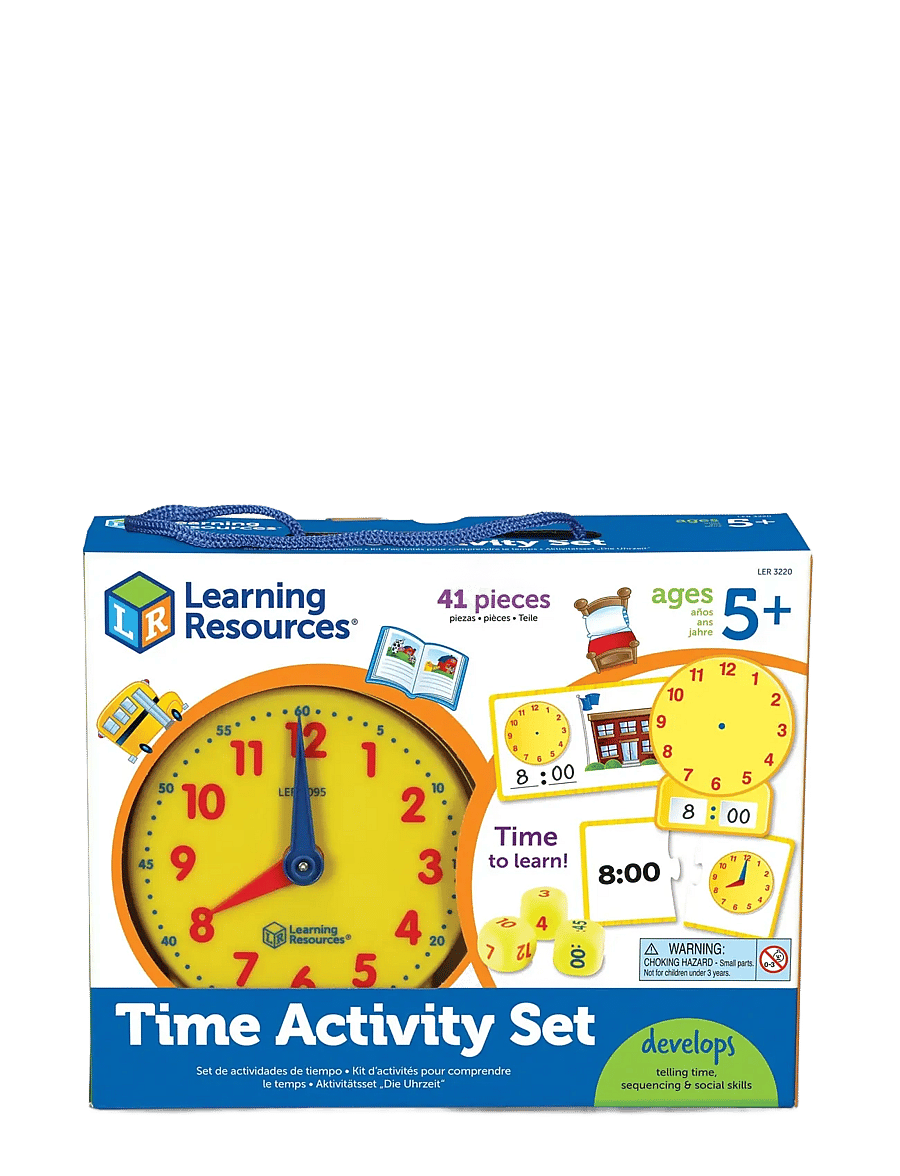 Learning Resources - Time Activity Set - lærerike spill - multi coloured - 1