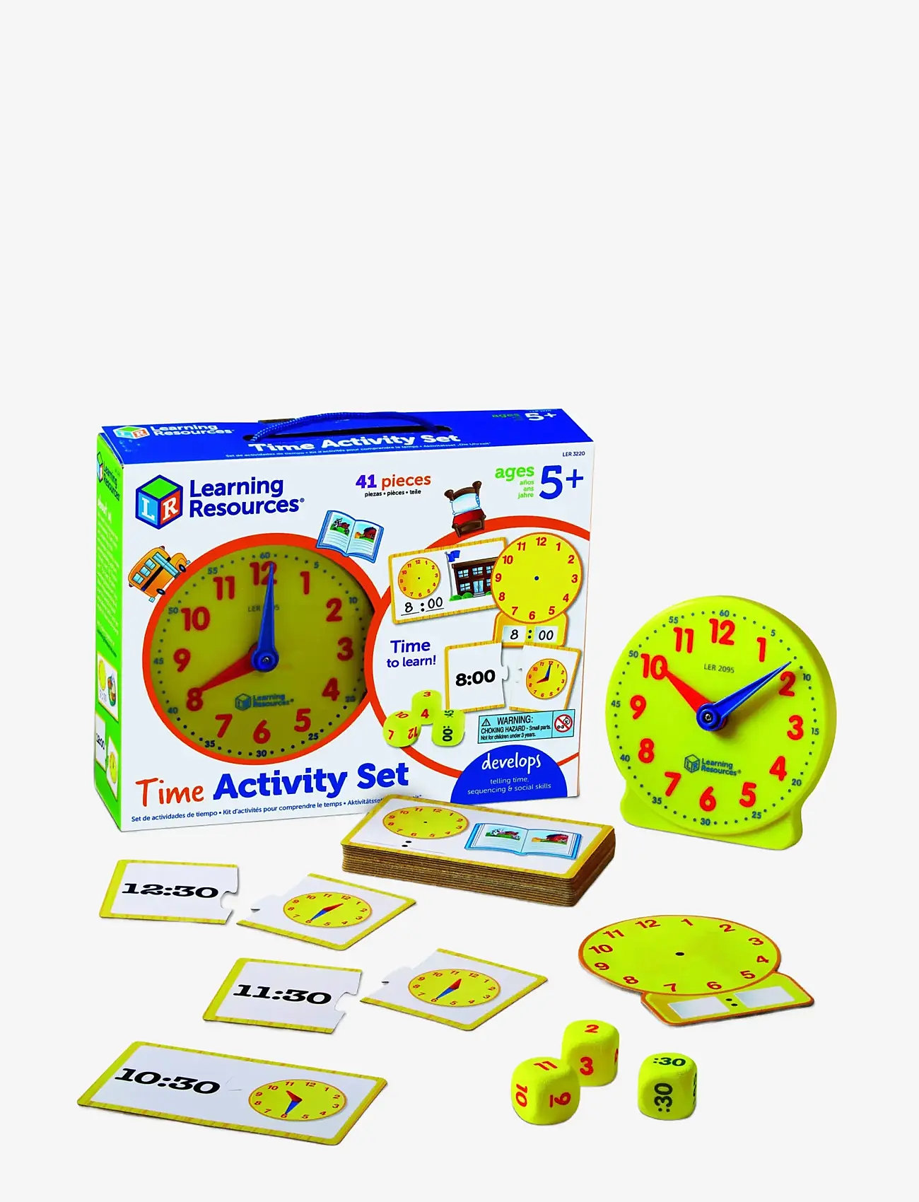 Learning Resources - Time Activity Set - multi coloured - 2