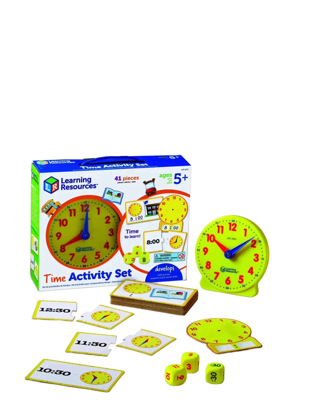 Learning Resources - Time Activity Set - oppimispelit - multi coloured - 2