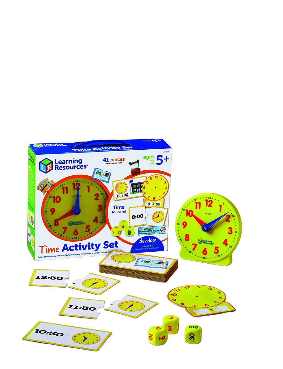 Learning Resources - Time Activity Set - lærerike spill - multi coloured - 2