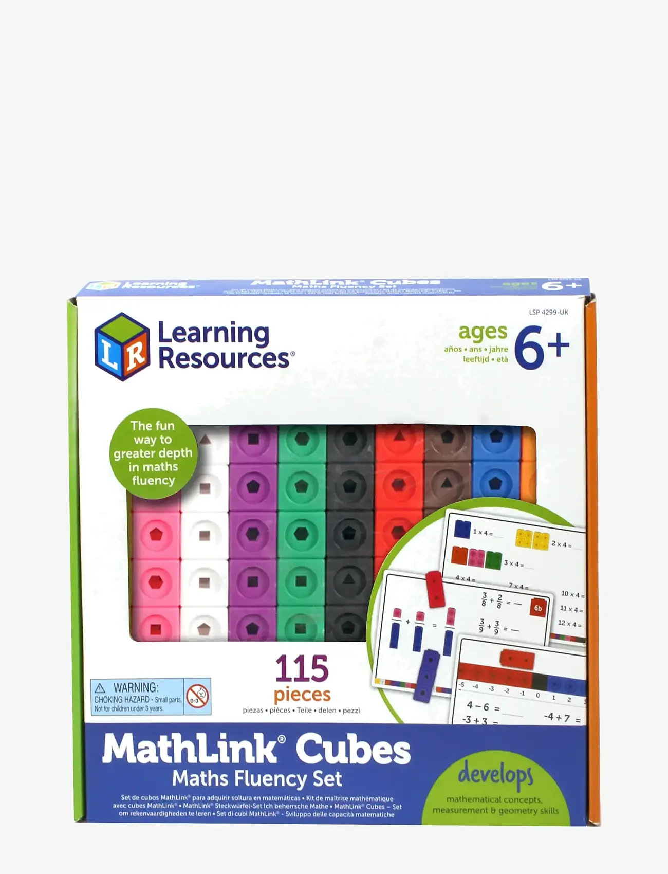 Learning Resources - MathLink® Cubes Maths Fluency Set - legesæt - multi coloured - 0