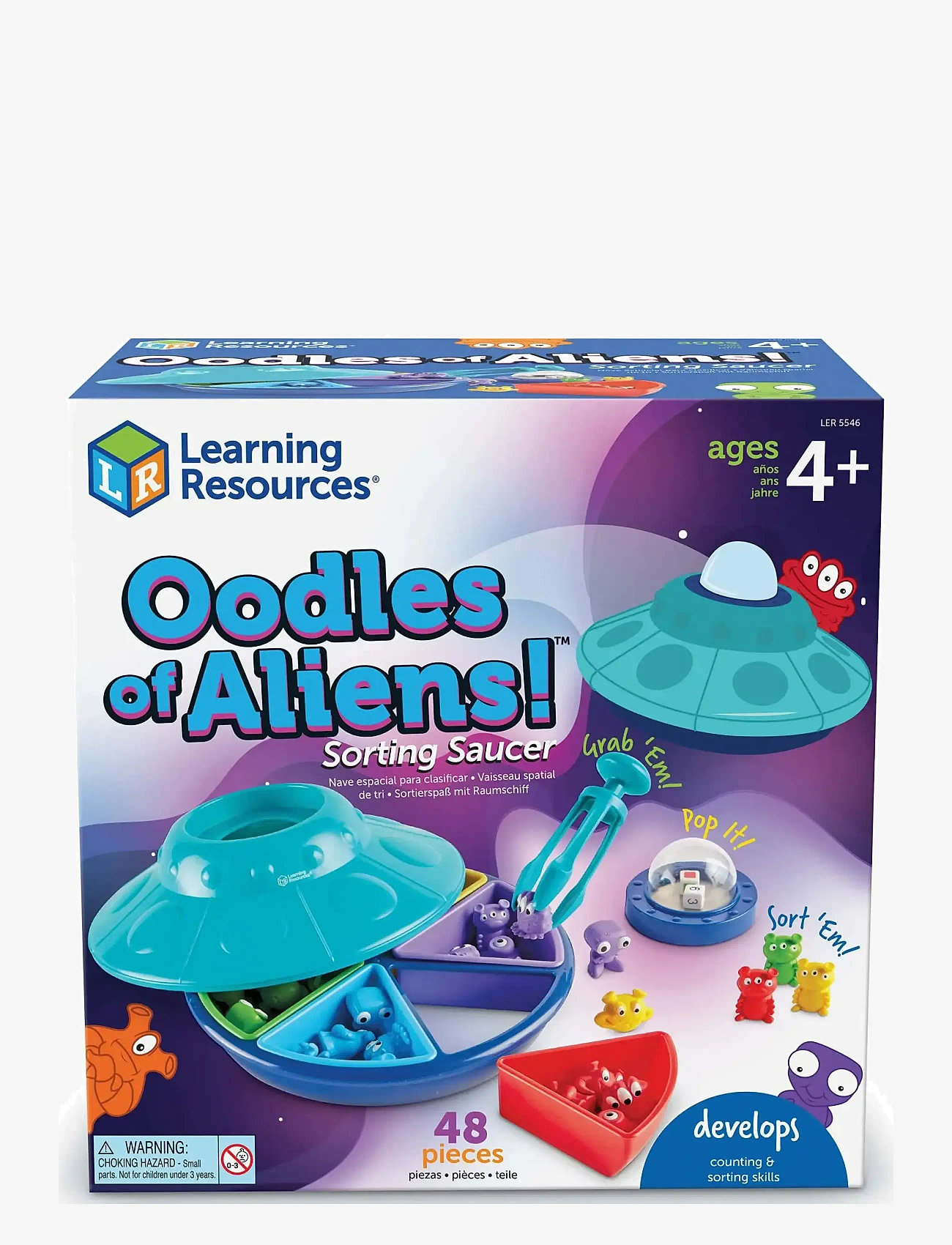 Learning Resources - Oodles of Aliens!™  Sorting Saucer - sorteringsboks-leke - multi coloured - 1