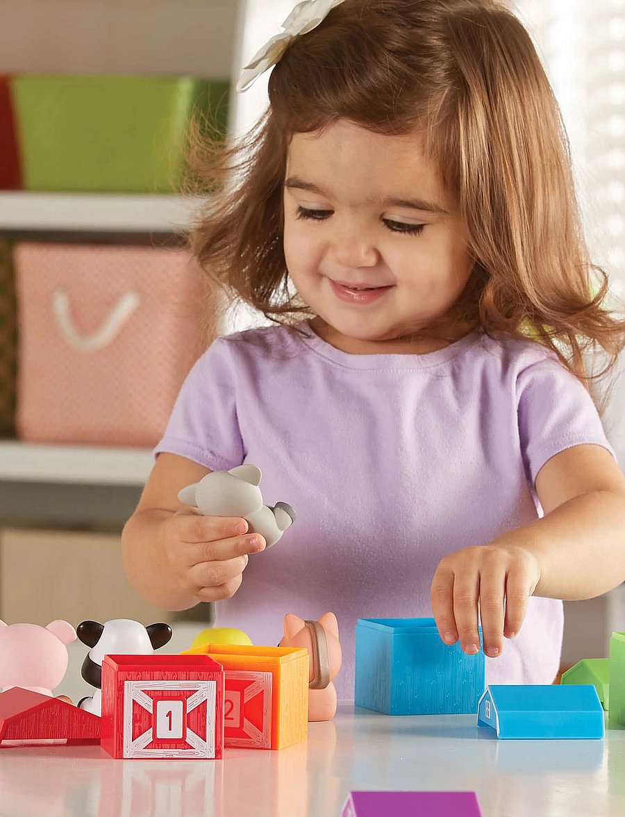 Learning Resources - Peekaboo Learning Farm - legesæt - multi coloured - 0