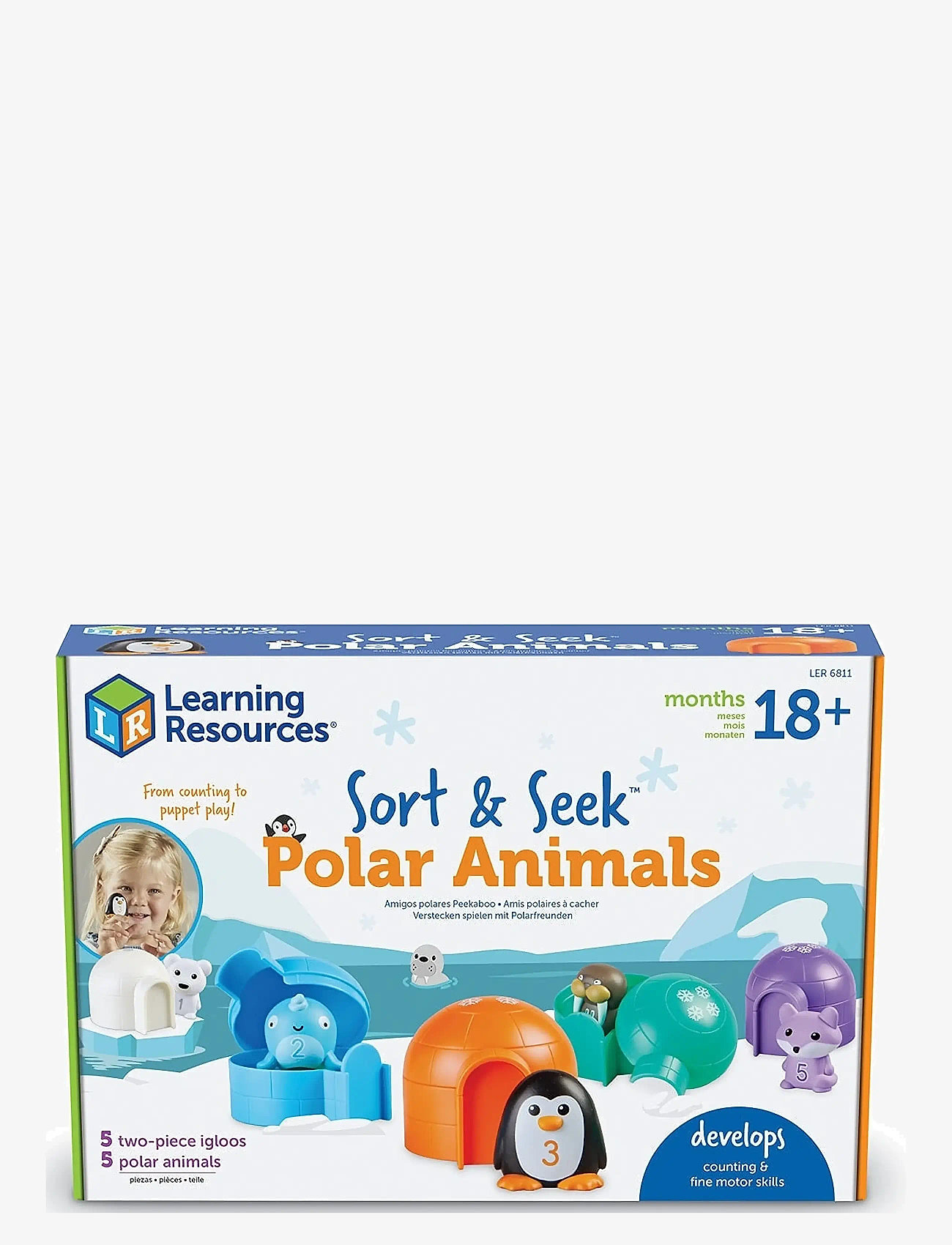 Learning Resources - Sort & Seek™ Polar Animals - interactive toys - multi coloured - 1