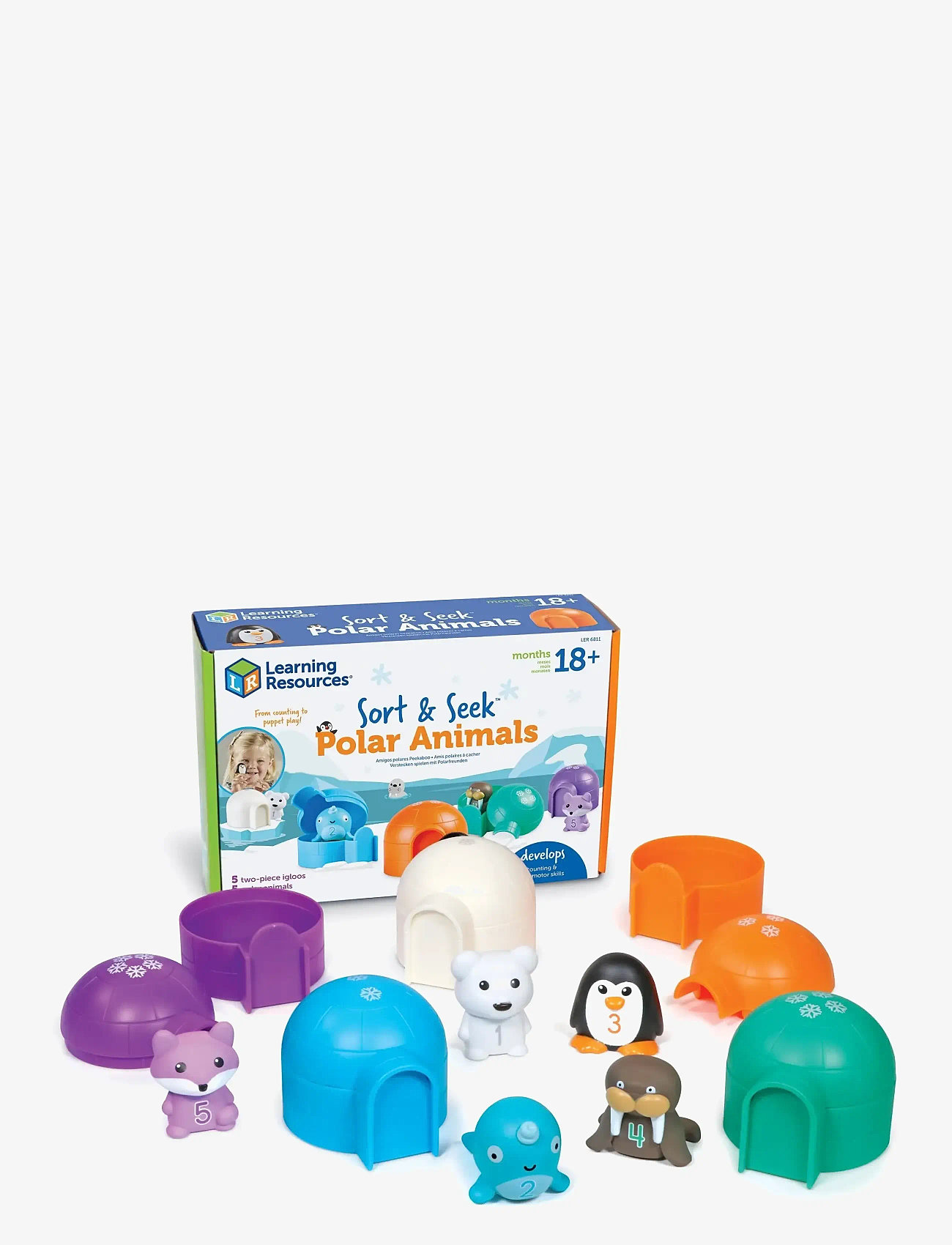 Learning Resources - Sort & Seek™ Polar Animals - interactive toys - multi coloured - 2