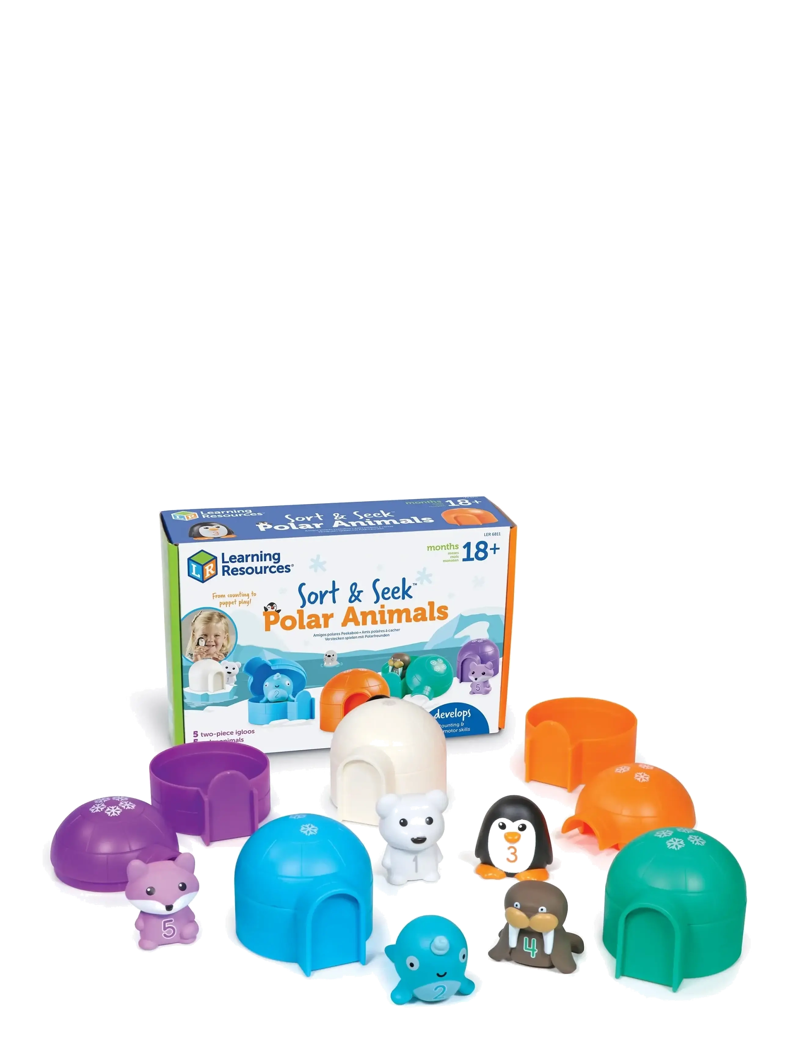 Learning Resources - Sort & Seek™ Polar Animals - lägsta priserna - multi coloured - 1