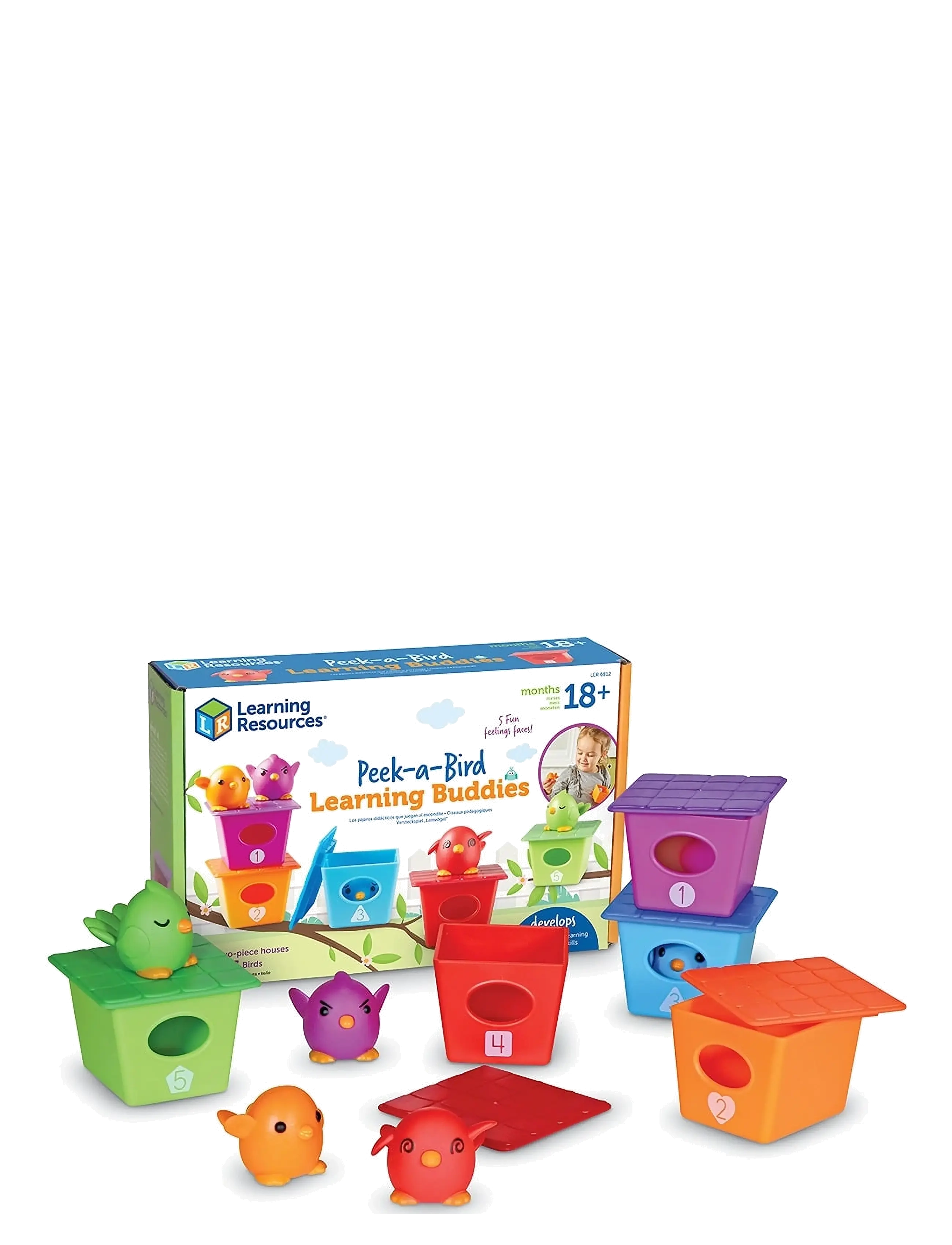 Learning Resources - Peek-a-Bird Learning Buddies - laveste priser - multi coloured - 1