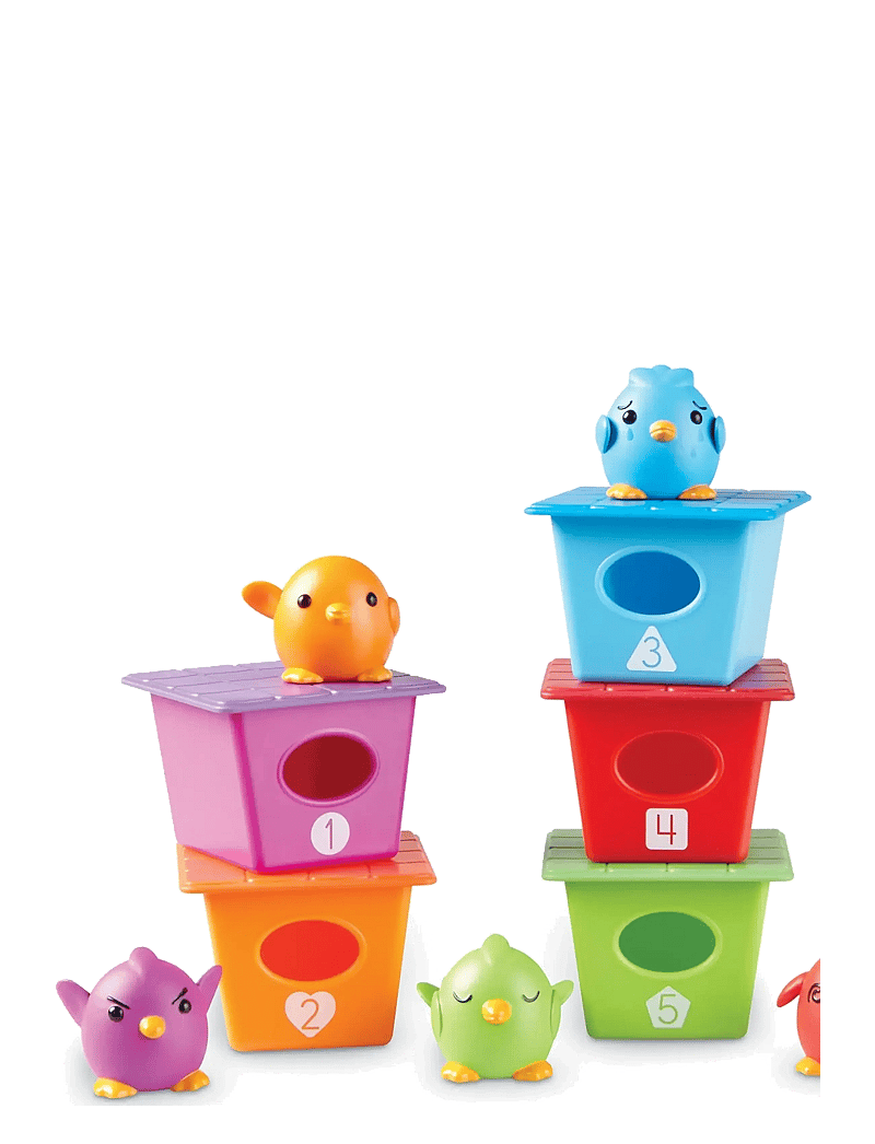Learning Resources - Peek-a-Bird Learning Buddies - sorting box toy - multi coloured - 3