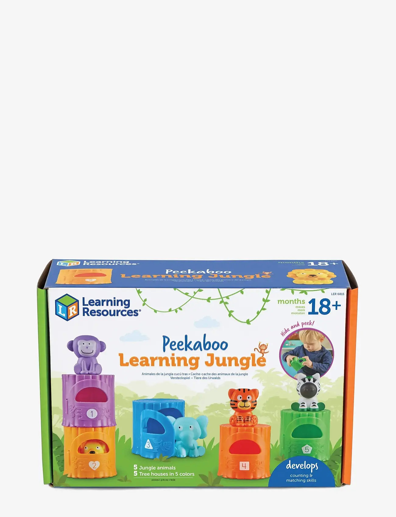 Learning Resources - Peekaboo Learning Jungle - lekset - multi coloured - 1