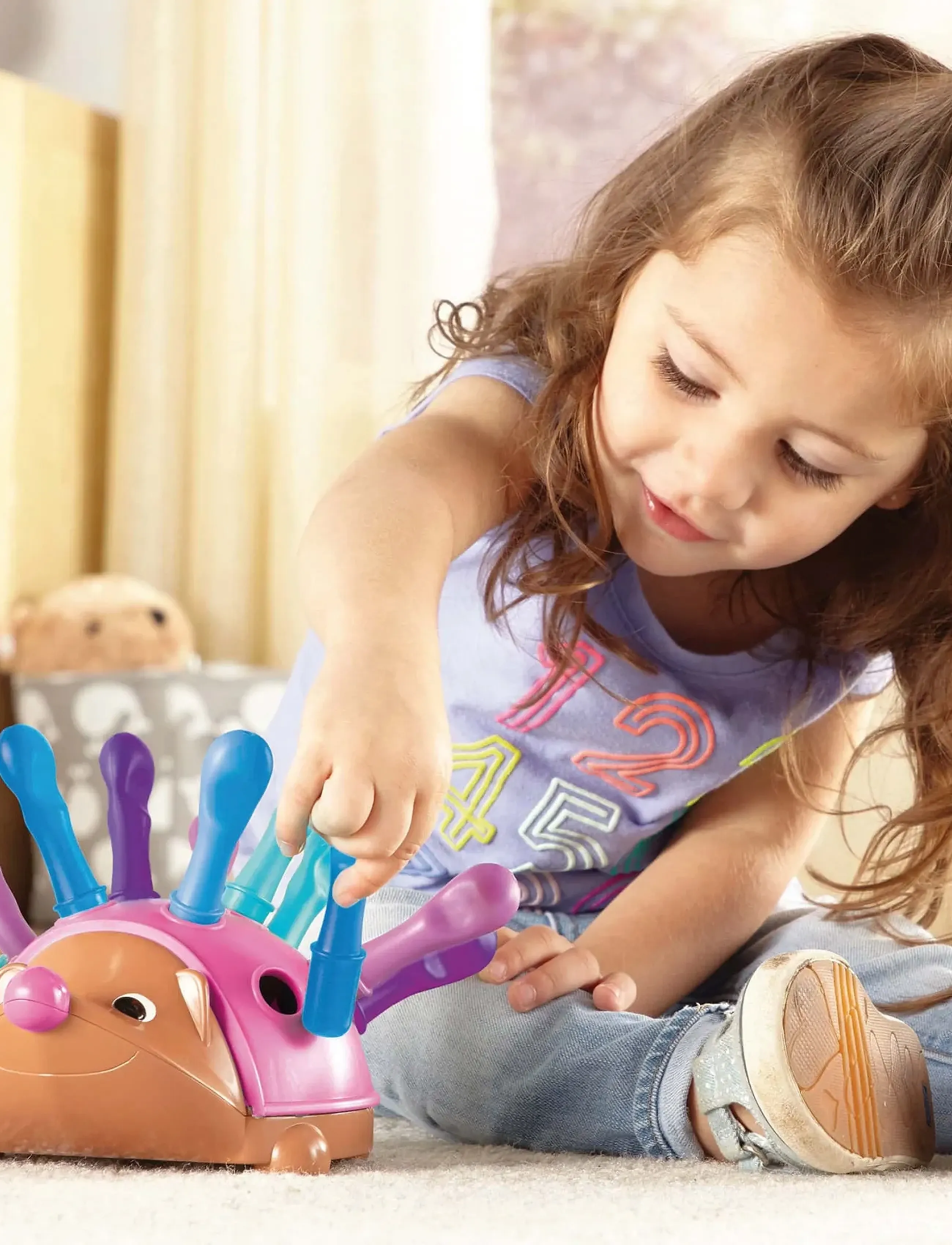 Learning Resources Spike The Fine Motor Hedgehog , Børn, Motor Skills Legetøj, Pink, Str: ONE SIZE