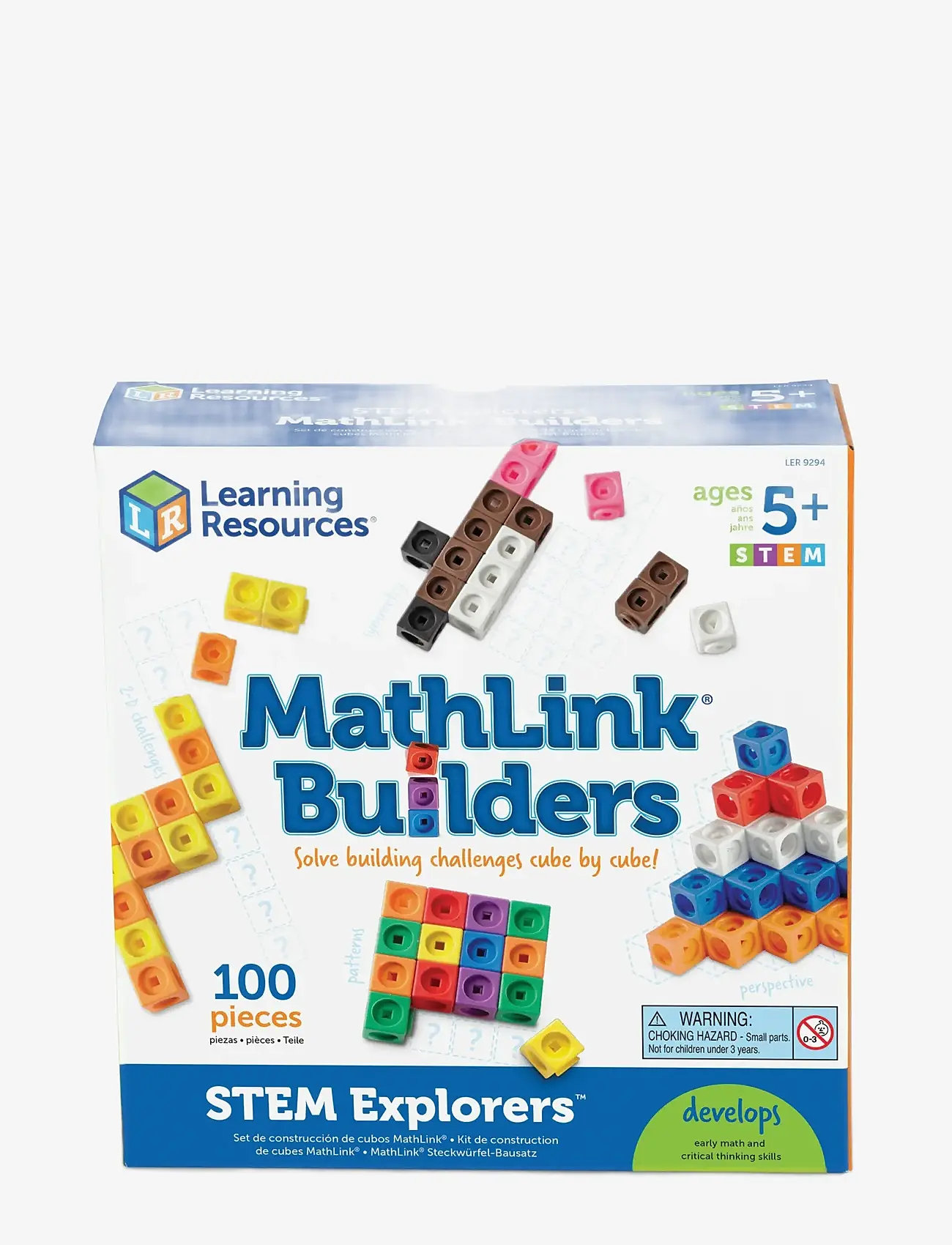 Learning Resources - STEM Explorers™ MathLink® Builders - multi coloured - 1