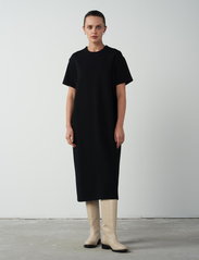 LEBRAND - OSLO MIDI DRESS - sukienki koszulowe - black - 2