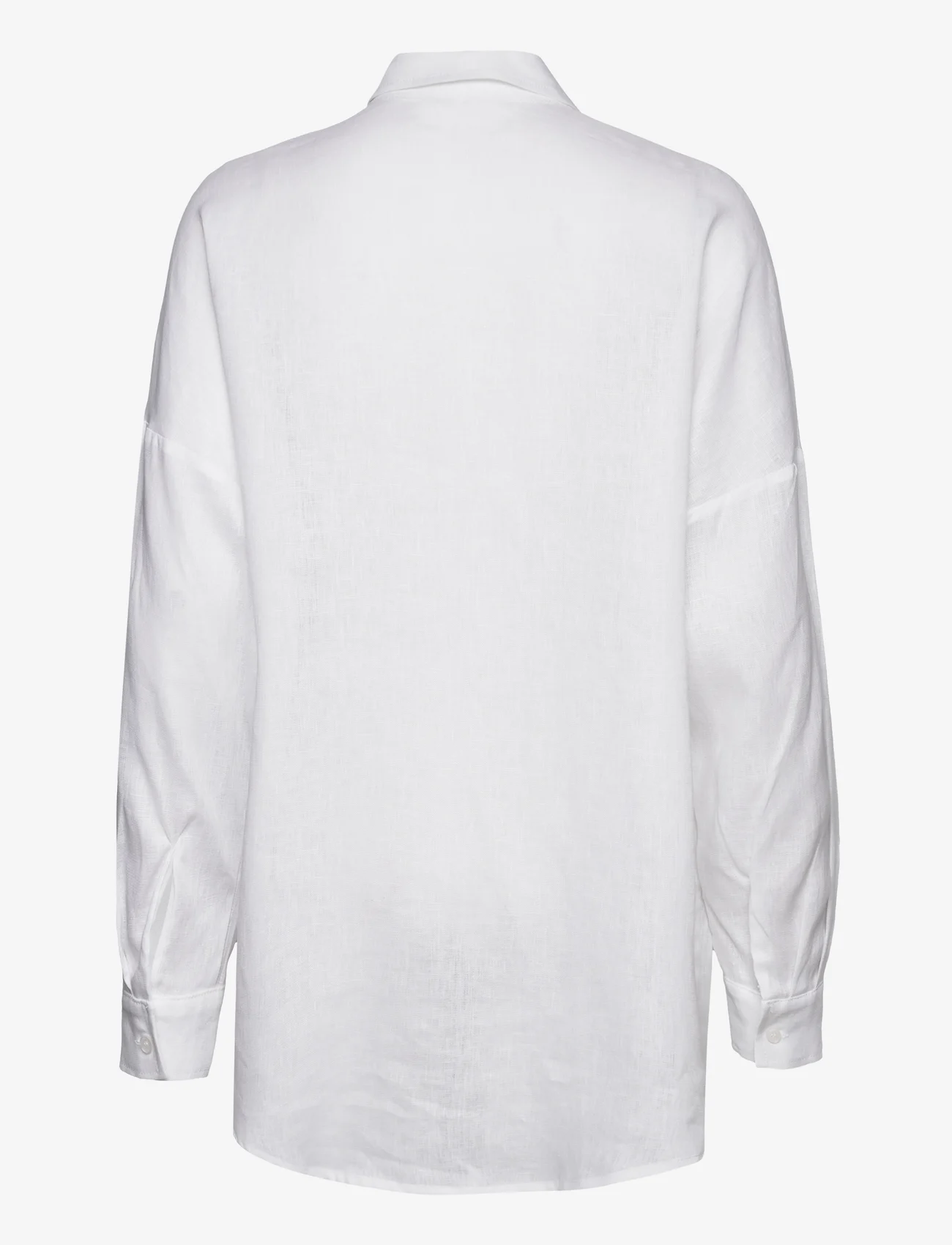 LEBRAND - BILBAO LINEN SHIRT - långärmade skjortor - white - 1