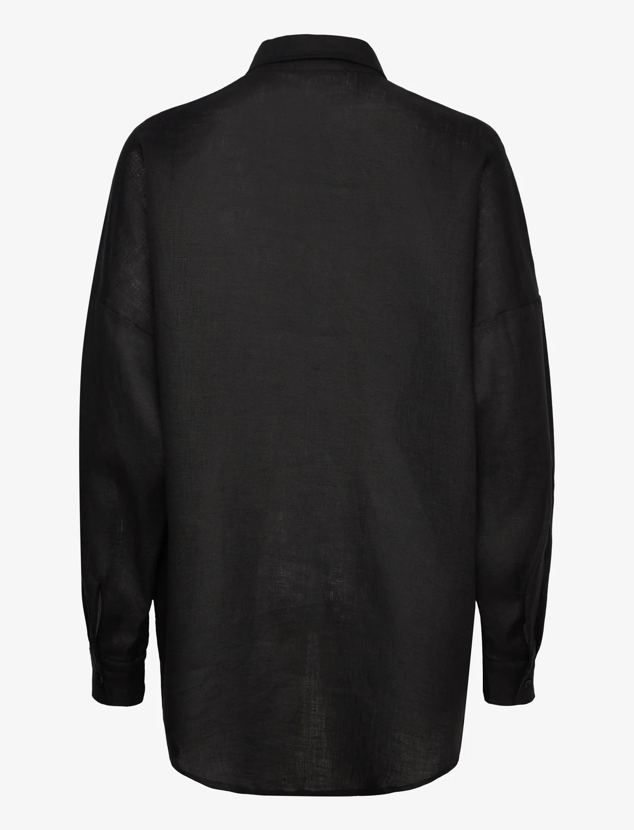 LEBRAND - BILBAO LINEN SHIRT - koszule z długimi rękawami - black - 1