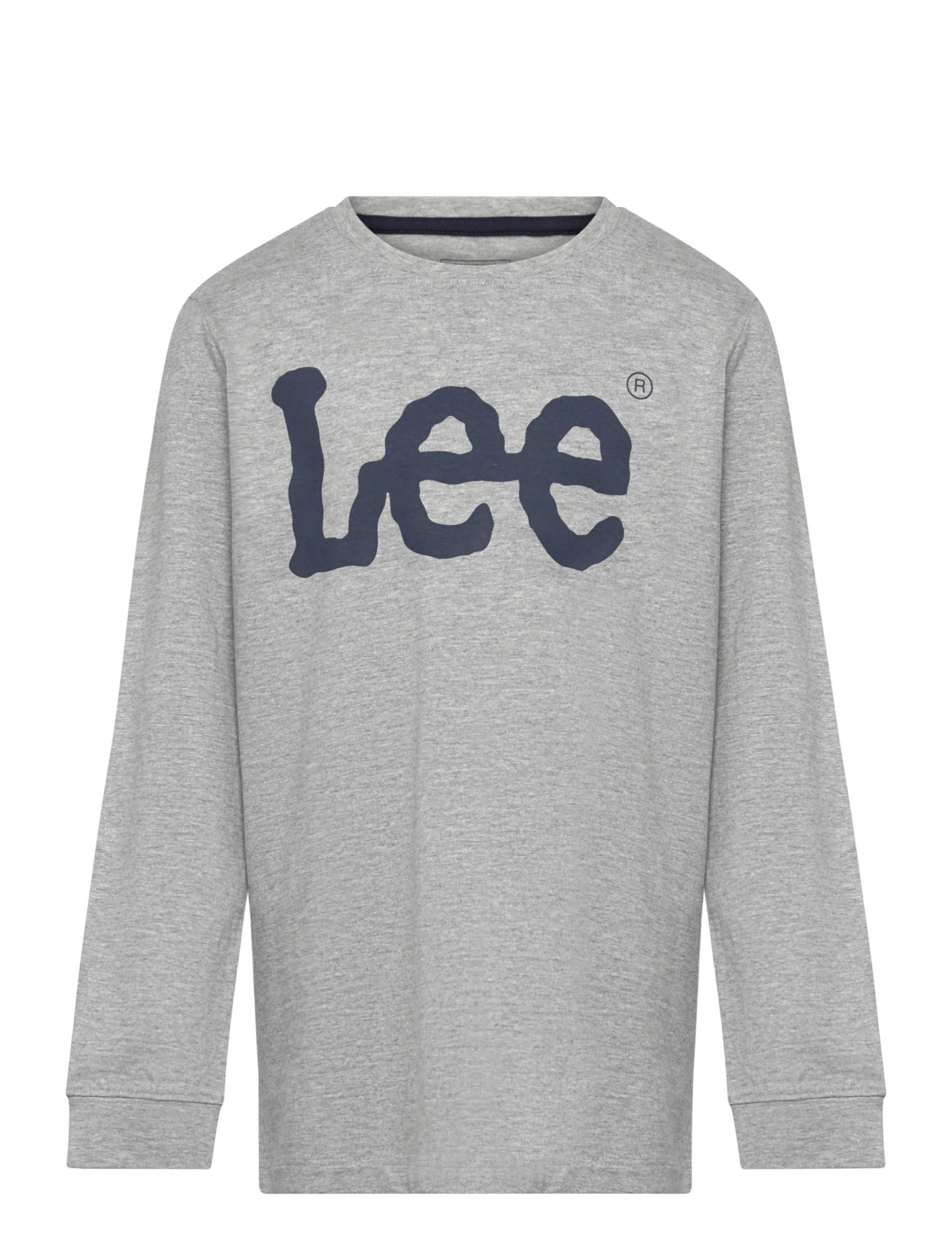 Lee Jeans Wobbly Graphic Ls T-Shirt, 164, T-shirts, Grau - Long-sleeved Kinder