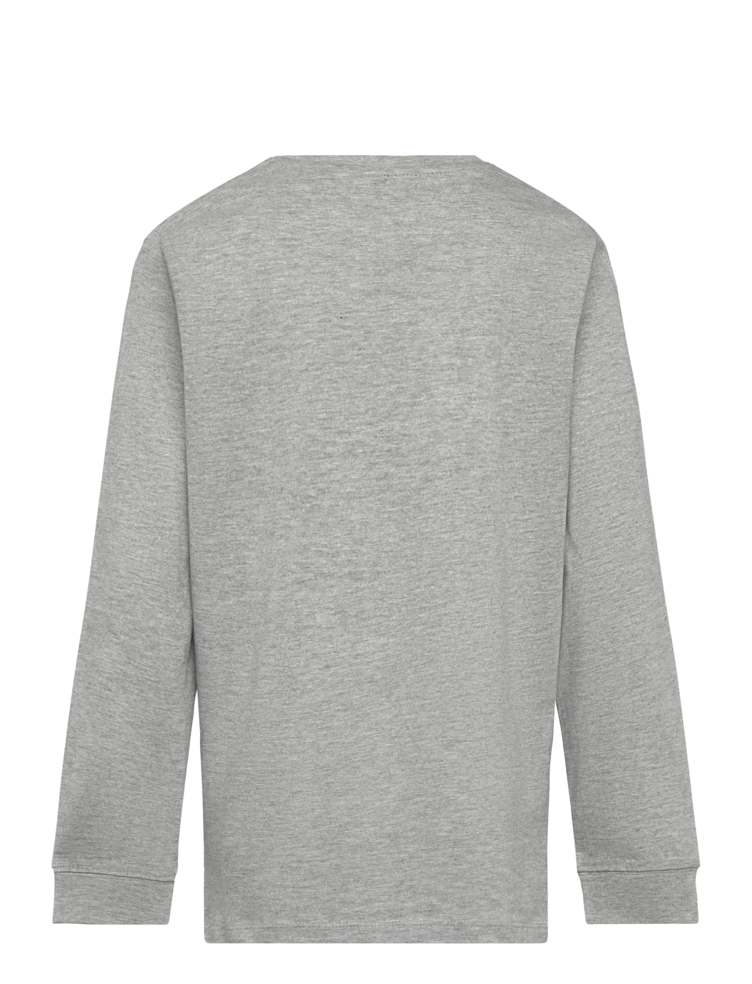 Lee Jeans - Wobbly Graphic LS T-Shirt - langærmede t-shirts - vintage grey heather - 1