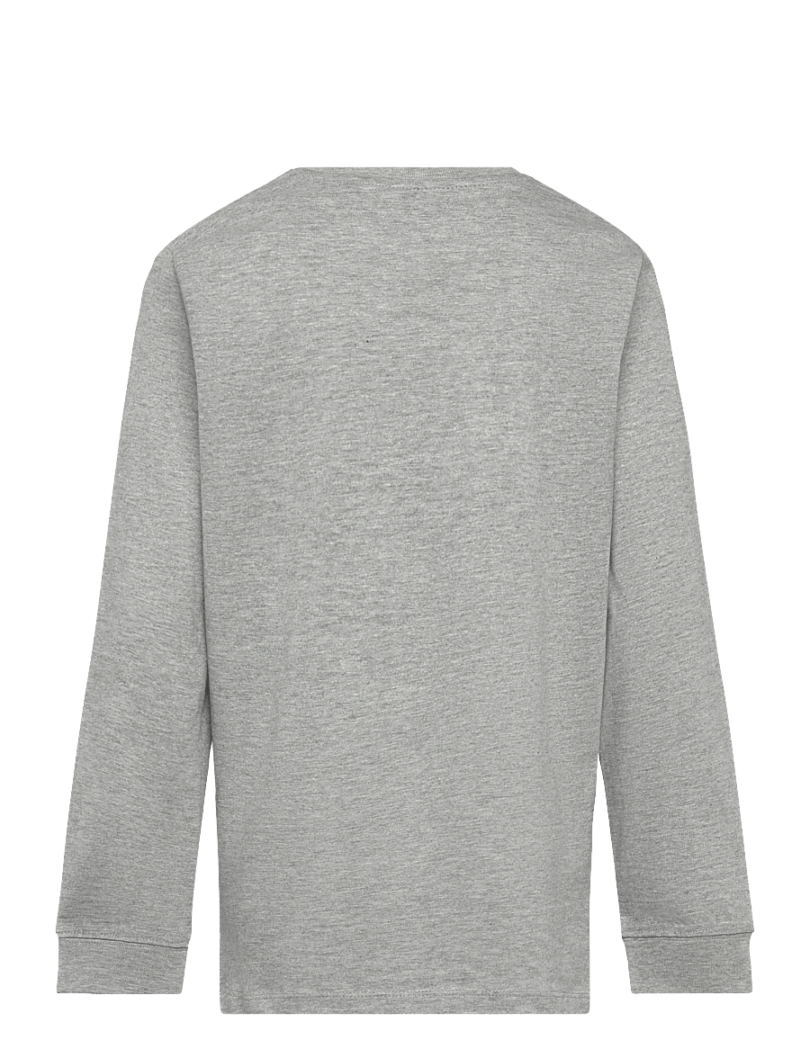 Lee Jeans - Wobbly Graphic LS T-Shirt - langærmede t-shirts - vintage grey heather - 1