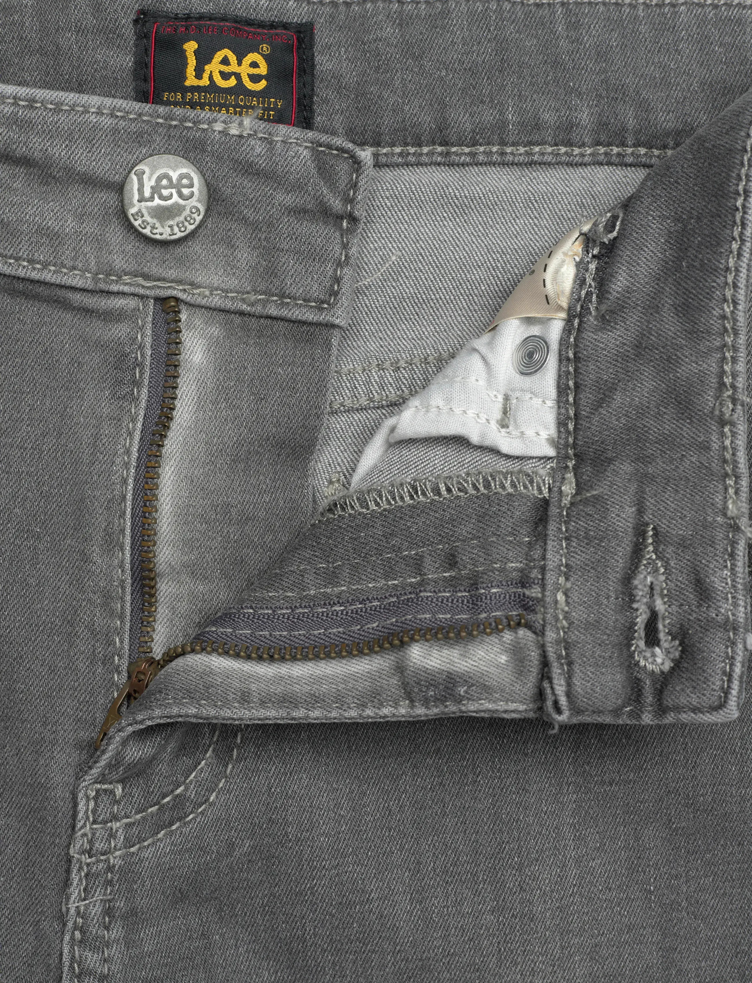 Lee Jeans - Luke - brīva griezuma džinsi - light grey wash - 3